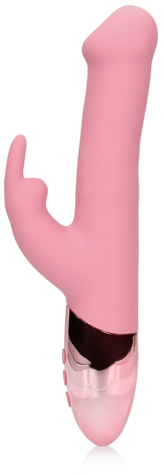 Вибратор для точки G и клитора с ротацией "Loveline" розовый 